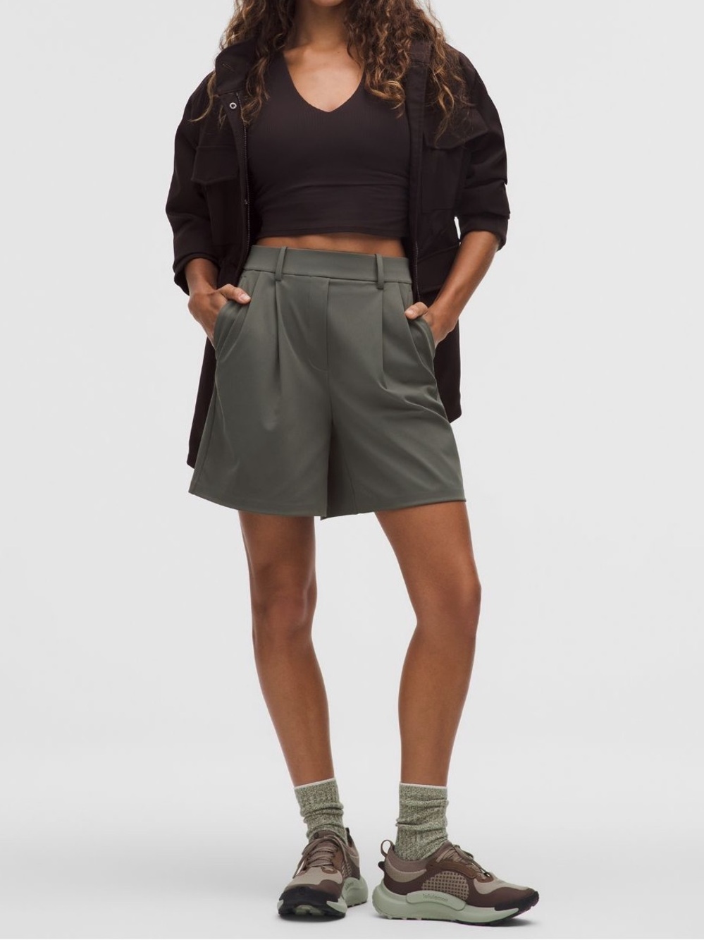NWT Lululemon Daydrift Pleated High-Rise Short 7"